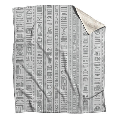 Egyptian Hieroglyphic Symbols Blankets