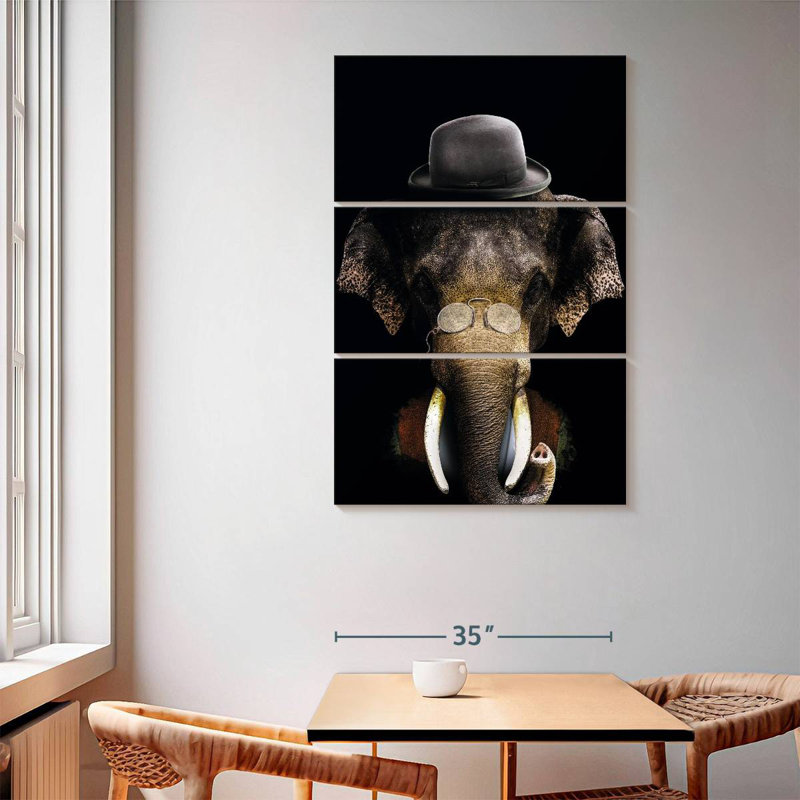 Classy Elephant, 65" H x 42" W
