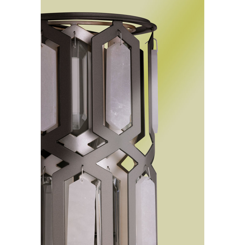 Hexly Steel Flush Mounted Sconce