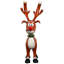 Statue Jolly Holly, le renne au nez rouge