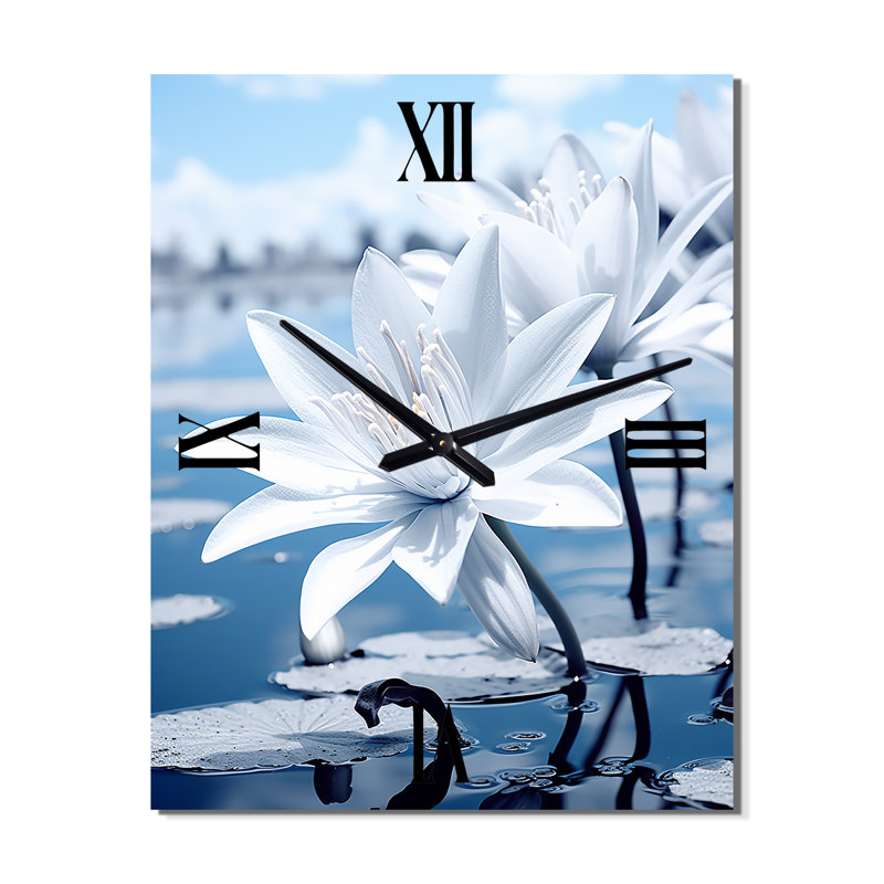 Horloge murale floral, Médium