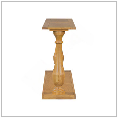 Vintage Sofa Table - Space-Saving Design With Luxurious Pine Veneer And Elegant Tapered Legs, Modern Narrow Entryway Table For Living Room, Study, Foy by Ophelia & Co.