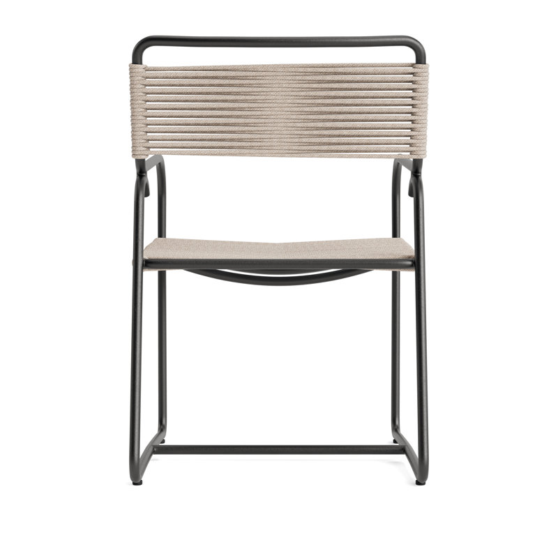 Walter Lamb Outdoor Lounge Chair, Textured Pewter/Pebble