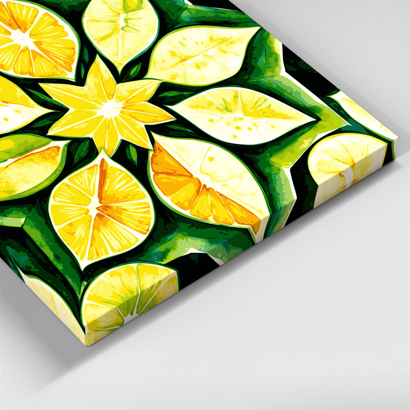Art mural sur toile carambole fruit, H 12 po x l 12 po