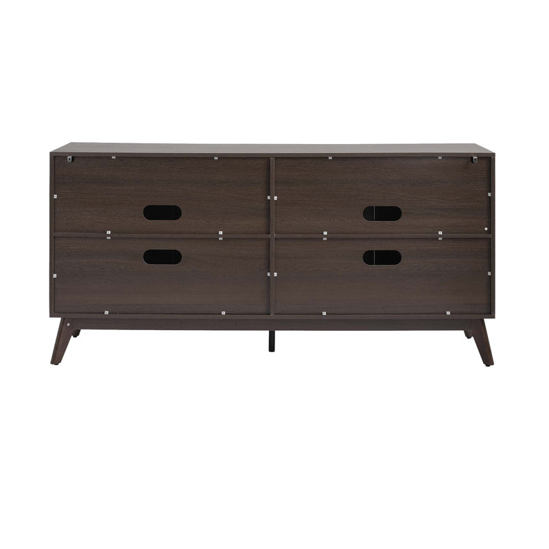 Meuble télé Delaney 66,93 po Mid-Century, CHOCOLATE
