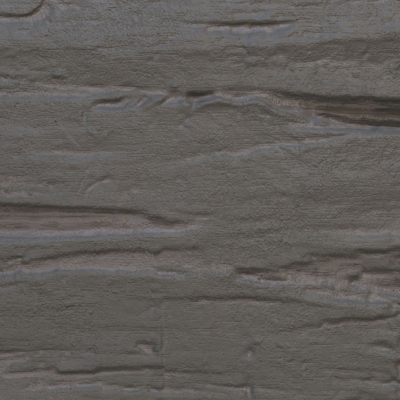 Planche de poutre en faux bois endurée à la main, H 6 po x l 144 po x P 1 po, Ardoise