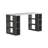 Simone Modern Desk with Built-in Bookcase – Stylish Workspace Desk with 6 Open Shelves-94592015-54467376