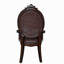 Chaise avec accoudoirs cerise et garniture cloutée (ensemble de 2)-1876449067