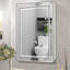 Armoire de salle de bain Nahin 22 po x 30 po rétro avec perle, armoire de surface ou encastrée avec tablettes réglables-453308611-455322532