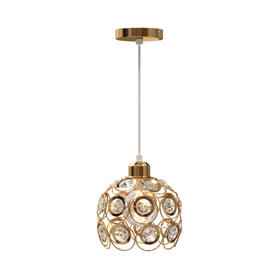 1 - Light Gold Dome Pendant