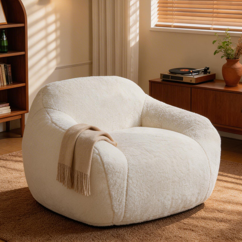 Modern and comfortable bean bag with premium memory foam and high density cotton for bedrooms and living rooms, lounges