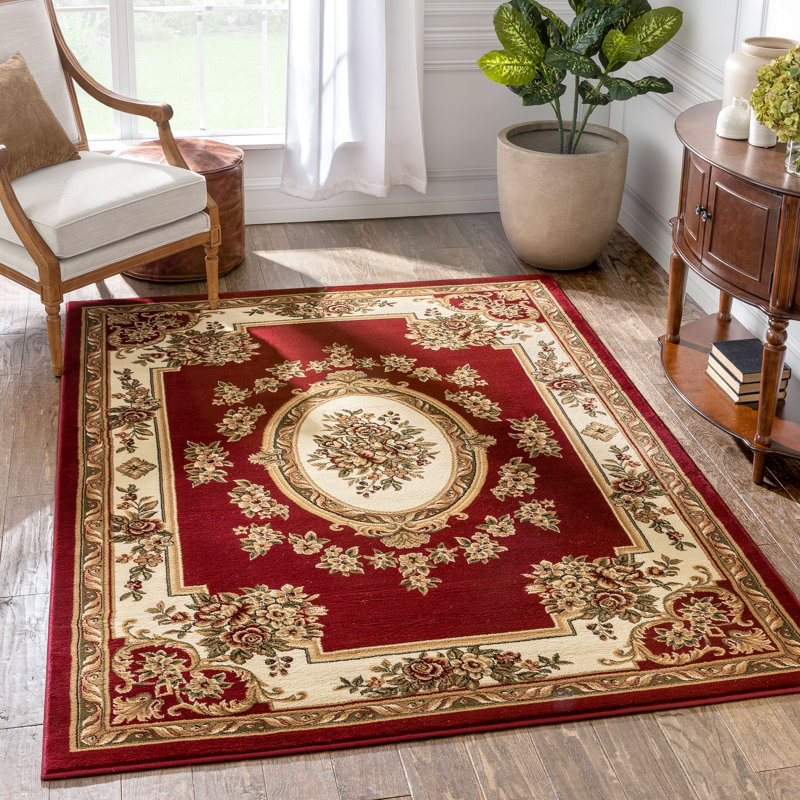 Tapis rouge bourgogne Colindale, Rectangle 9 pi 3 po x 12 pi 6 po