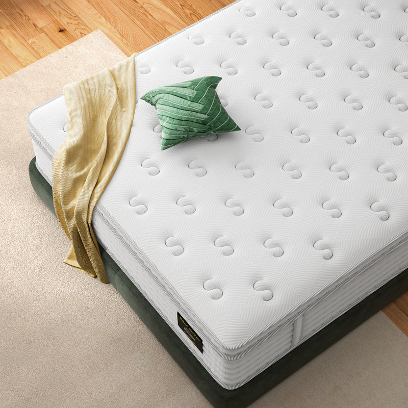 12"/14" Medium Mattress,Hybrid Memory Foam Hotel Collection Mattress,Pocket Spring for Pressure Relief & Motion Isolation
