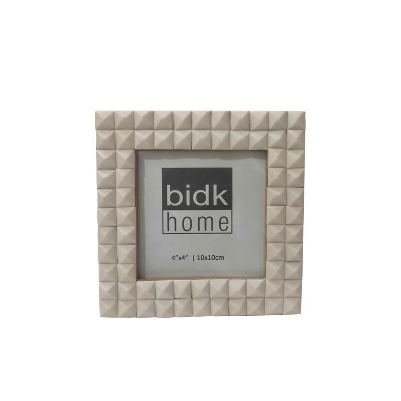 White Resin Diamond Box Design Picture Frame