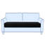 Box Cushion Loveseat Slipcover-34354816