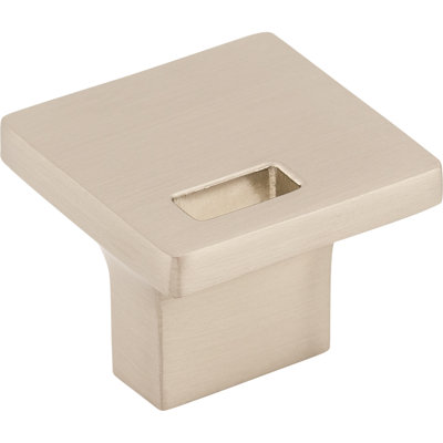 Modern Metro Slot 1 1/4" Length Square Knob