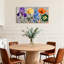 Plantes et fleurs mauve iris jaune rose bleu delphinium orange coquelicot vert-14619340