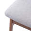 Chaises scandinaves modernes avec dossier courbé en bois et siège rembourré en tissu-1550323829