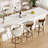 Chic Swivel Leather Upholstered Bar Stool For Ultimate Comfort And Style-647653540-647653562