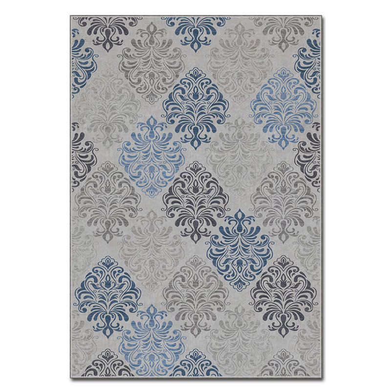 Luxurious Polyester Carpet, 3.3 x 4.6 Feet, 100% Velvet Fabric | 740 g/m², 0.08 in Pile Height | Non-Slip Felt Dot Underside, Laminated Sponge for Comfort | Easy to Clean, Machine Washable at 86°F