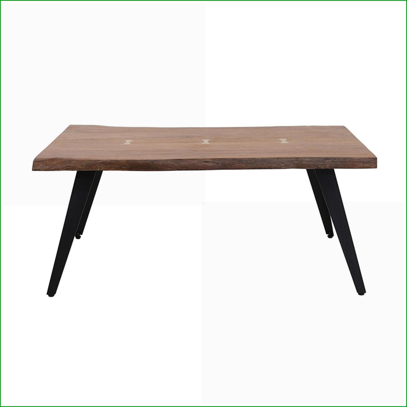 Table basse de salon en bois d'acacia Ramirez Mid-Century