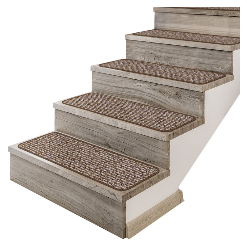 Tapis d'escalier Rosalinda, Rectangle 8 po x 1 pi 11 po