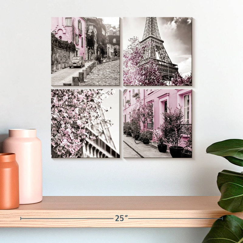 Sirci rose Paris Pop I, H 18 po x l 18 po