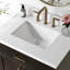 Meuble-lavabo simple 30 po en bois massif avec plateau en quartz 1,5 po Thornaby-619910861-619910862