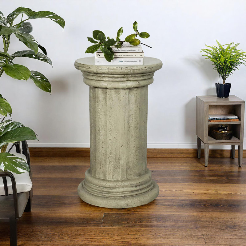 Table d'appoint unique en béton pour l'extérieur, table de bout moderne pour la maison