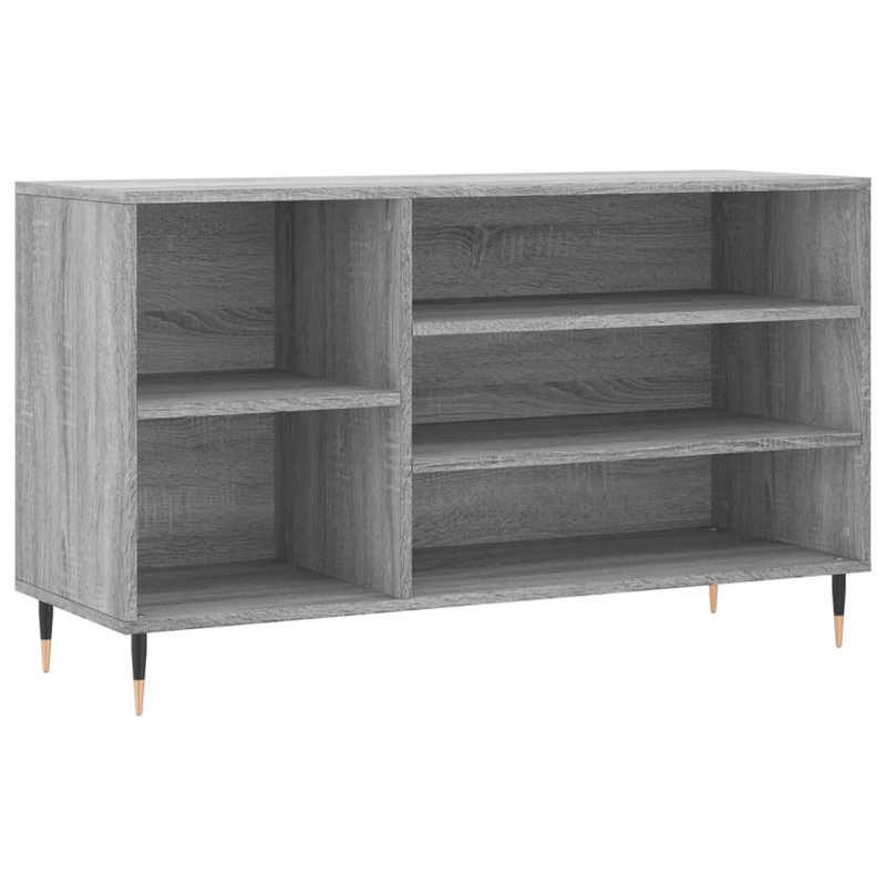 8 Pair Shoe Storage Cabinet, Gray Sonoma