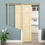 Porte intérieure 6 portes en bois de pin 36 po x 80 po, pin naturel, peint et imperméable, comme portes de buanderie, portes de placard, portes de pièce-124796728-124796729-124796737