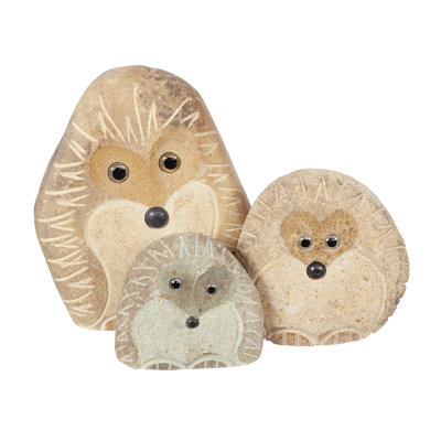 Rodolfa Hedgehog Weather Resistant Stone Garden Statue