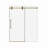 56"-60"W*72" H Frameless Single Sliding Shower Door – 5/16" (8Mm) Clear Tempered Glass, Bypass Design-123404565