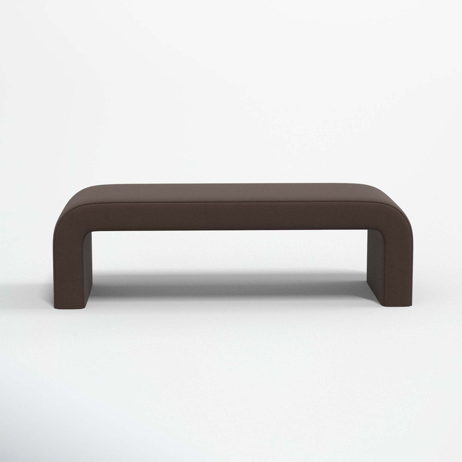 Barley 52" Bedroom Bench, Classic Chocolate Velvet