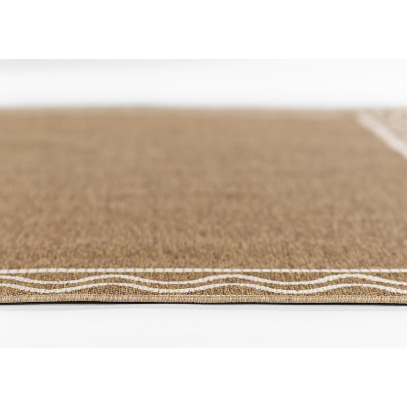 Erin Gates by Momeni Saybrook Ripple Natural Area Rug, Rectangle 6'6" x 9'