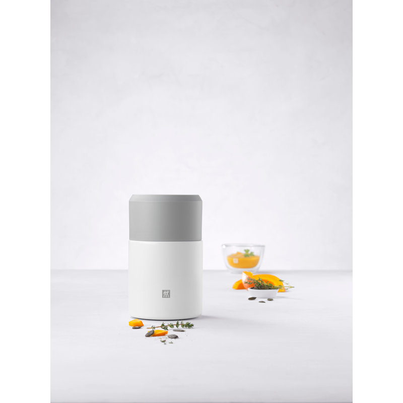 ZWILLING Thermo 23.6 Oz Bottle + Eats Set, Silver/White