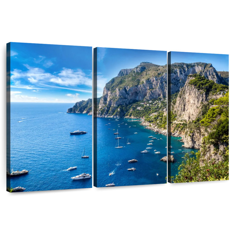 Gillard, île de Capri, H 42 po x l 65 po
