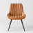 Upholstered Dining Chair with Metal Legs-1347473578