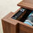 Multi-Functional MDF Combination-Lock Storage Table Designed For Firearms And Wine, Optimizing Space Efficiency.