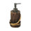 Distributeur de savon brun en résine Brown