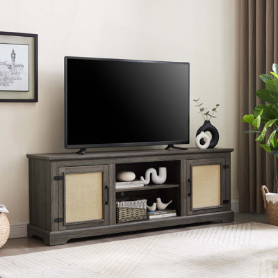 Console Farmhouse Rattan Tv