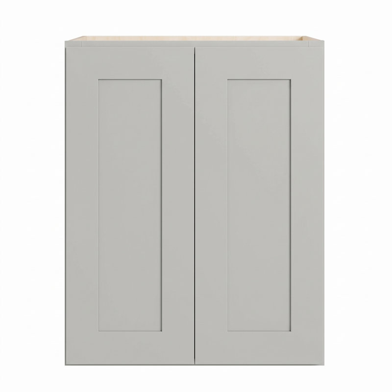 Armoire murale Modern Shaker, structure en bouleau massif, boîte en contreplaqué de placage de bouleau, finition à base d'eau douce et mat, tablette réglable, plusieurs largeurs (de 9 à 39 po)