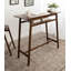 Table bistro rectangulaire avec tablette de rangement