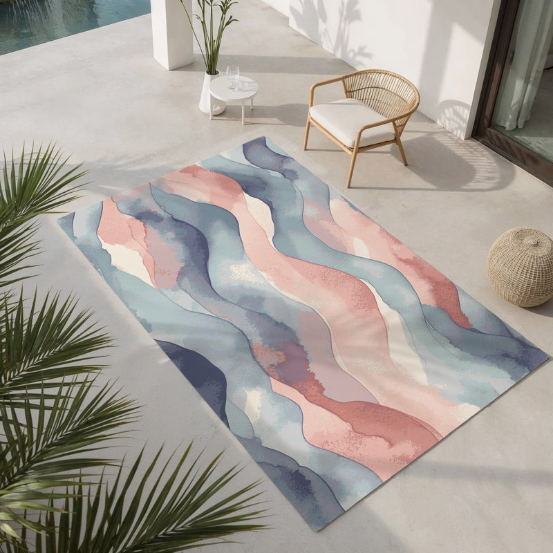 Tapis intérieur et extérieur Velvet Tide, Rectangle 1 pi 6 po x 2 pi 6 po