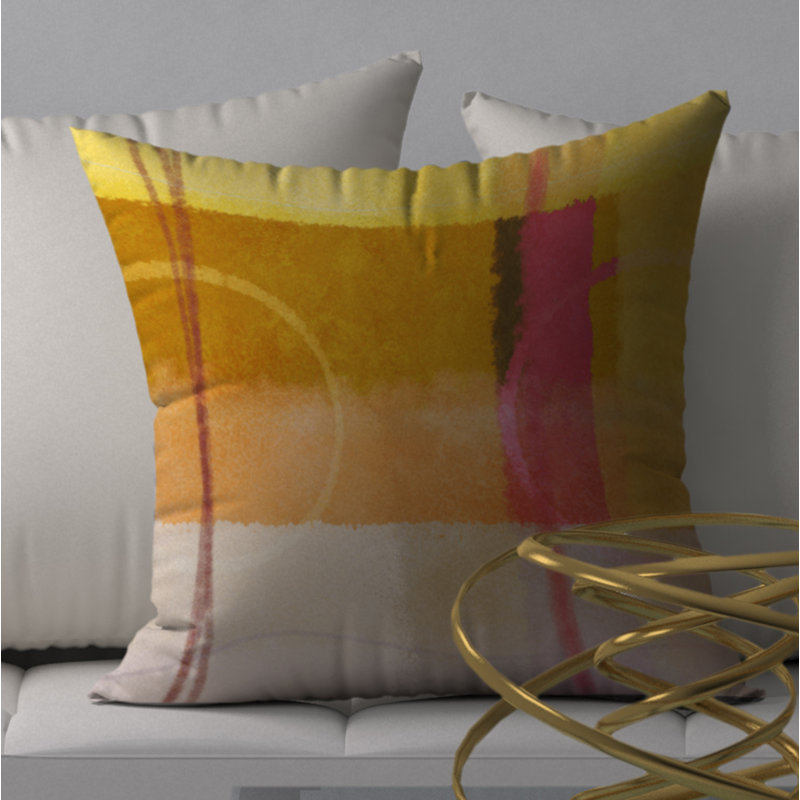 Reversible Throw Pillow, 24" x 24"