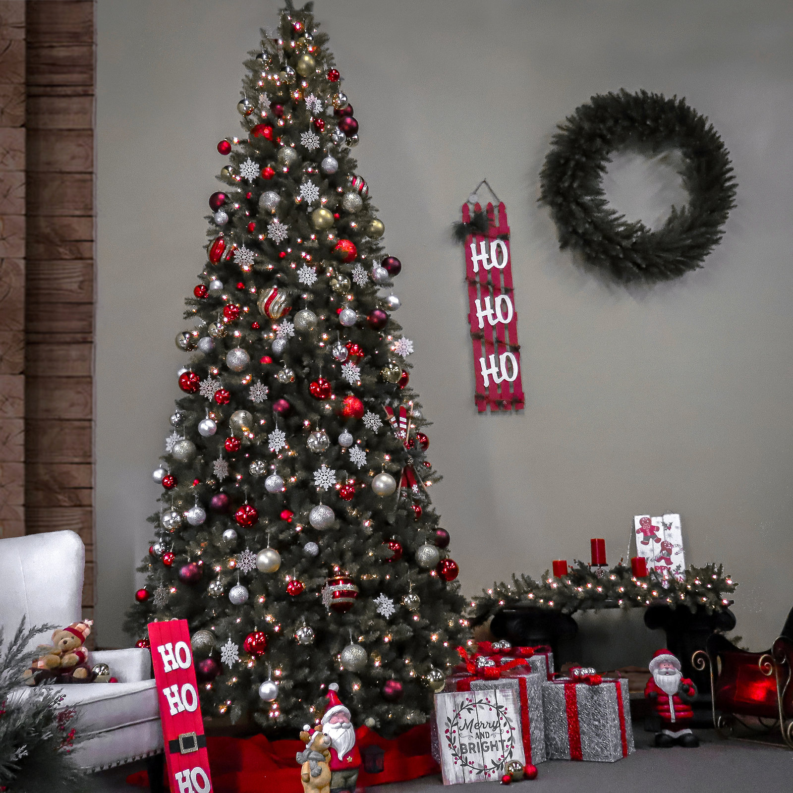 Pre-Lit Fir Christmas Tree, 12'