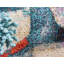 Tapis crème / bleu à motif abstrait Grigsby-120485200