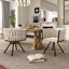 Chaises de salle à manger pivotantes en velours Kynor Glam-121784660-121784657