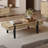 47.4'' W Mid-Century Modern Coffee Table with 2-Drawer Storage