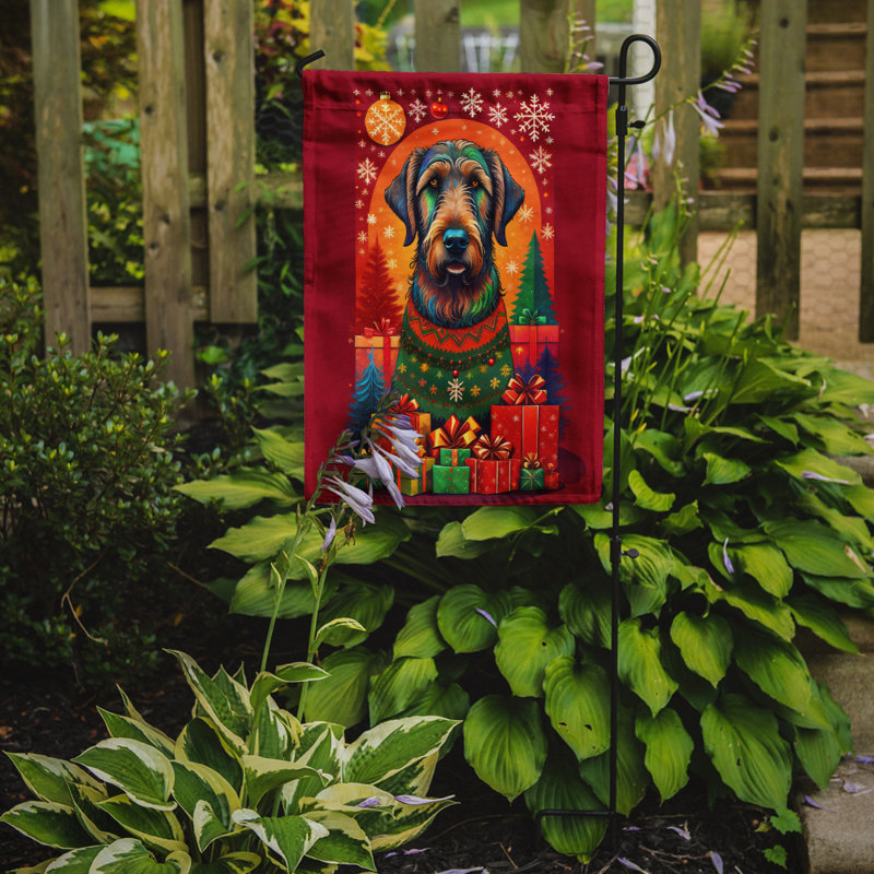 Drapeau de jardin en polyester double face H 15,5 po x l 11,25 po